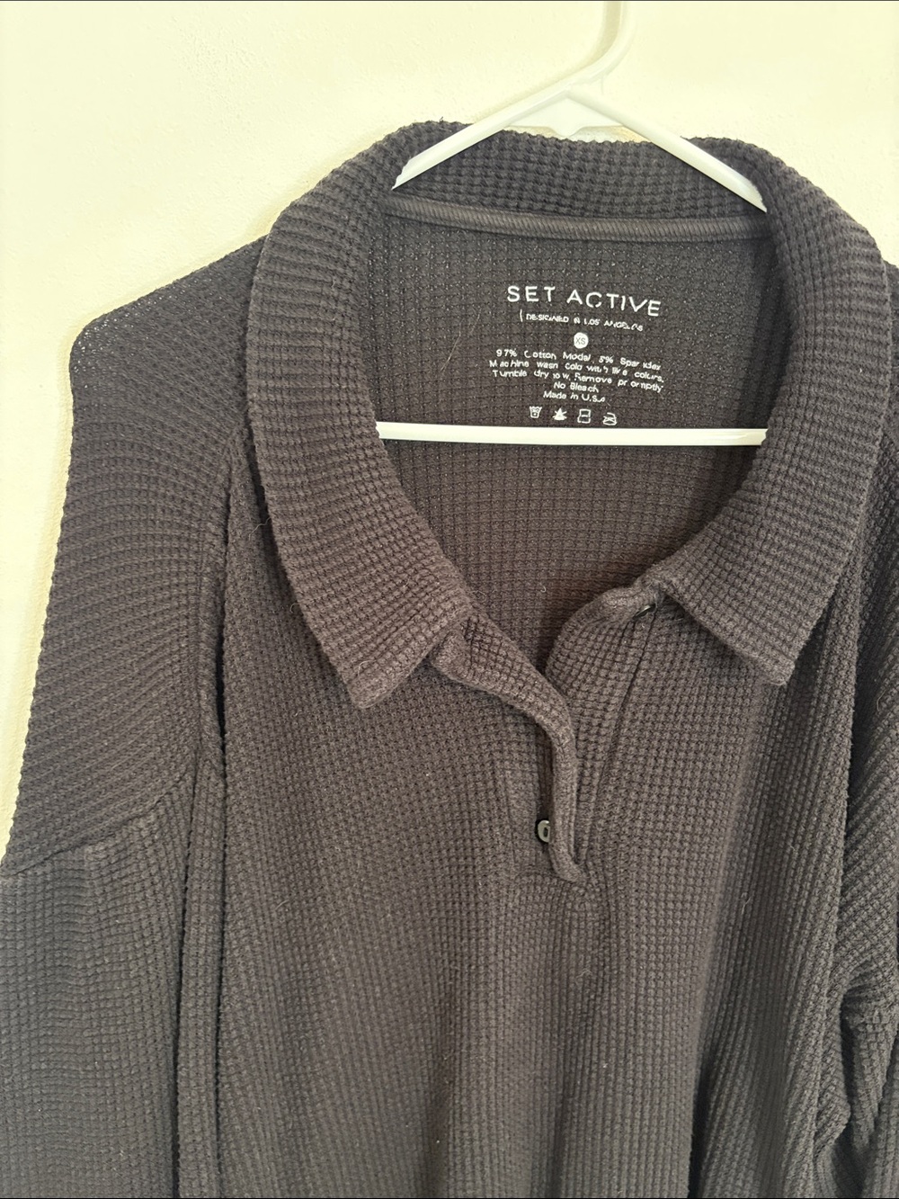 Set Active Waffle Knit Pullover - Picture 4 of 7